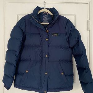LL Bean Mountain Classic Jacket Coat Navy